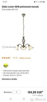 Novy luster Globo
