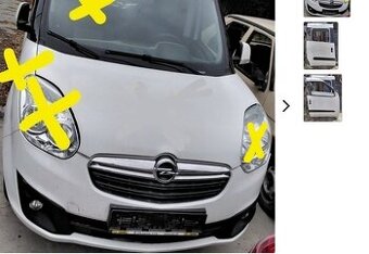 OPEL COMBO 1.6 CDTI 2016 Predám predný NÁRAZNÍK, MASKA, kapo