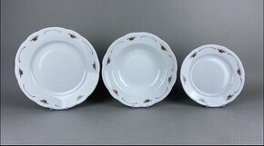 Vianočná porcelánová sada tanierov, 18dielna
