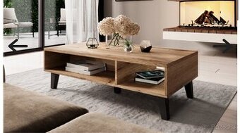 Konferenčný stôl dub/čierna nový - 1