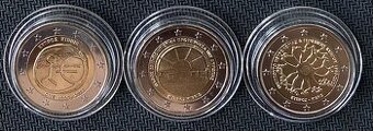 3x UNC 2€ Cyprus z roliek