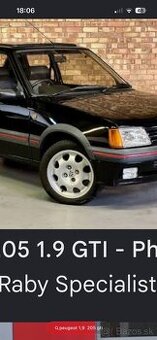 Kúpim 1 ks kolesa na Peugeot 205 gti