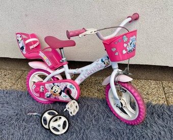 Dievčenský bicykel s pomocnými kolieskami "12