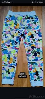 Tepláky Pants Bape abc multi camo