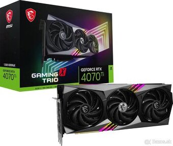 Predám MSI GeForce RTX 4070 Ti GAMING X TRIO 12G