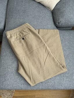 Pánske ľanové nohavice H&M XL