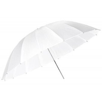 Dáždnik transparentný biely 185cm