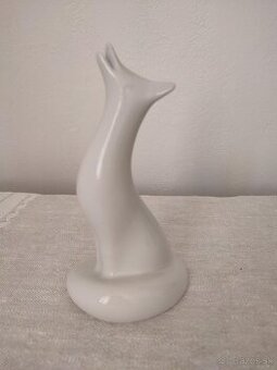 Royal dux líška brusel porcelánová soška
