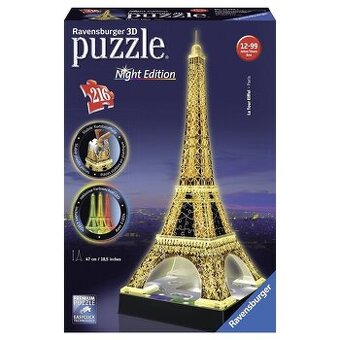 3D Puzzle - Eiffelova veža