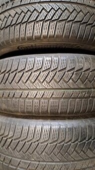 Predám 3ks jazdené zimné 235/55r18-100H Continental
