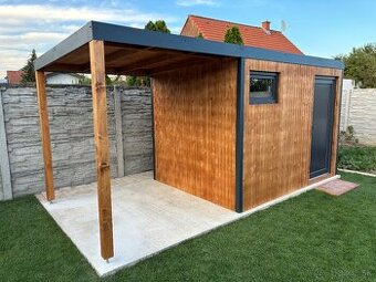 ⭐ Záhradný domček 3×2 m + terasa 2 m – Slovenská výroba