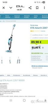 Predam parný čistič