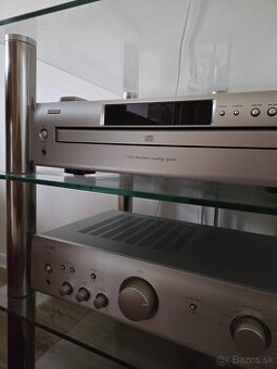 Predám stereo zostavu DENON + sklenený Hi-Fi stolík