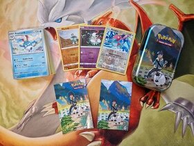 Pokemon karty 50-kusová sada s krabičkou (6 eur) - 1