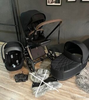 Cybex Priam Deep Black rosegold