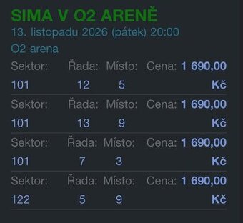 Sima O 2 arena