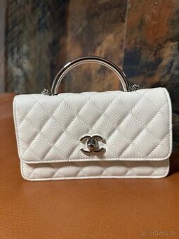 Chanel Clutch With Chain White