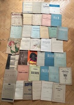 Staré klavírne notové zošity za 150eur