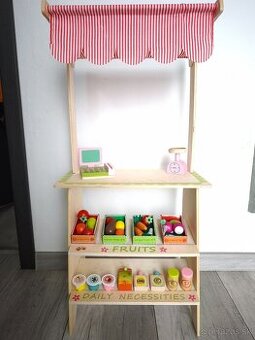 Detský drevený stánok/ zelovoc