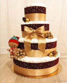 Vianočná plienková torta - 1