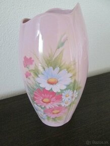 Váza Bohemia ružový porcelán