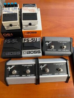 Predam boss pedále Shure mikrofóny ťap tempo Pedal ..