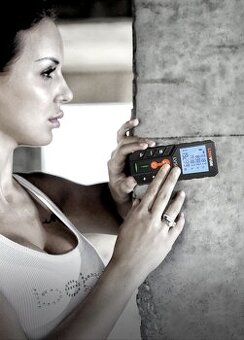 Profesionálny laserovy meter, merač X5 s bateriami