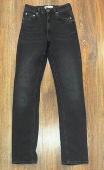 Dámske čierne rifle ZARA (vyšší pas)