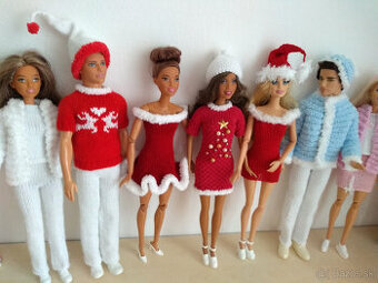 Zimné šaty pre bábiky barbie ken chelsea evi skiper bábo