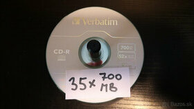 predám vypaľovacie CD médiá 35x 700MB - 1