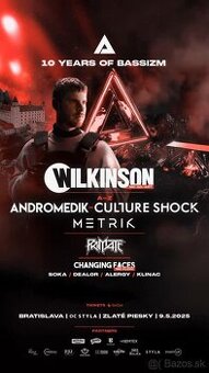 Predám lístok na Wilkinson Bassizm Festival