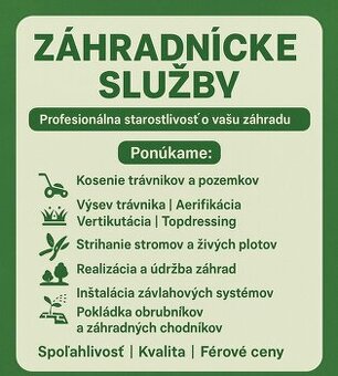 Záhradnícke služby