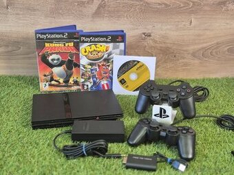 Sony Playstation 2, 2 ovládače, 8MB karta, 3 hry (Crash a i)
