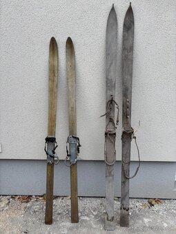 Predám staré lyže civilné aj vojenské