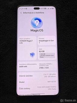 Honor magic 7  lite 5g 6600mAH