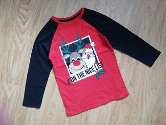 vianočné tričko č.110/116