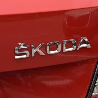 ŠKODA nápisy ČIERNE / CHROMOVE