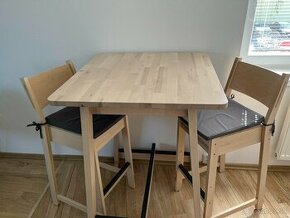 Set jedalenský stôl + 2 stoličky