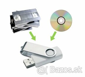 Digitalizácia VHS CD DVD na USB / NAPAĽOVANIE CD DVD