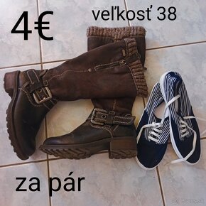 Dámska obuv veľkosť 37 38