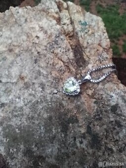 SRDIECKO ZLATO DIAMANTY ZLATY PRSTEN-14K BIELE ZLATO