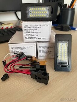 VW Led osvetlenia ŠPZ Passat Sharan Touran Touareg Golf