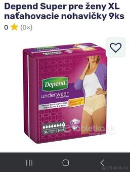 Predám dámske nohavičky pre seniorky