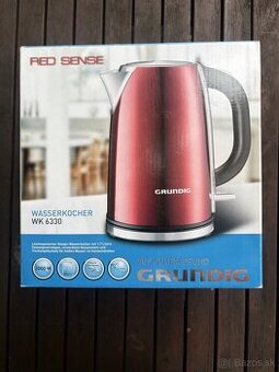 🔴 Rýchlovarná kanvica Grundig WK 6330 – červená metalíza