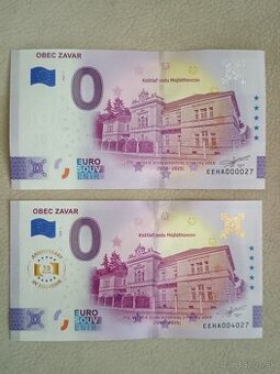 0 euro bankovky Zavar