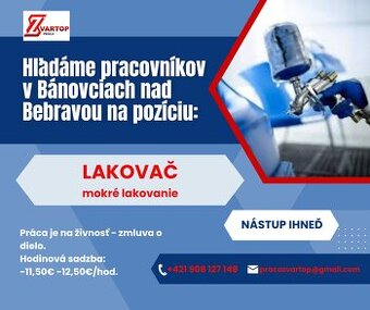 LAKOVAČ mokré lakovanie