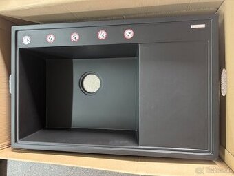 Kuchynský granitovy drez Pyramis s odtokom - 1