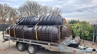 Plastová nádrž, domová kanalizačná prečerpávačka, šachta