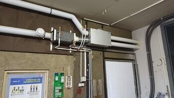 rekuperačna jednotka s vodným dohrevom, s VZT Ø125 mm