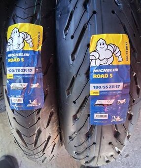 Sada pneu 120/70+180/55r17 Michelin Road 5
